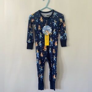 Little Sleepies Bluey 12-18 mo Zippy NWT